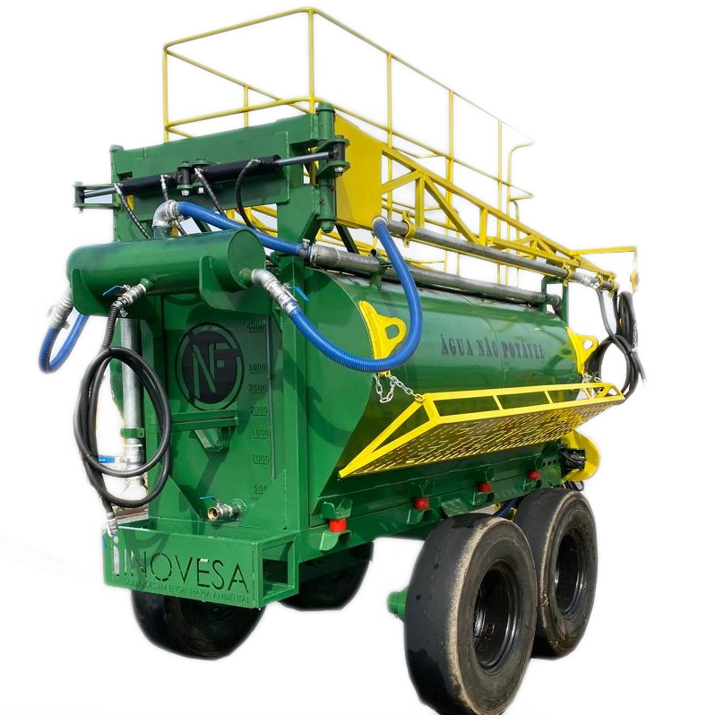 Tanque de Irrigação para Silvicultura em ação em uma máquina florestal